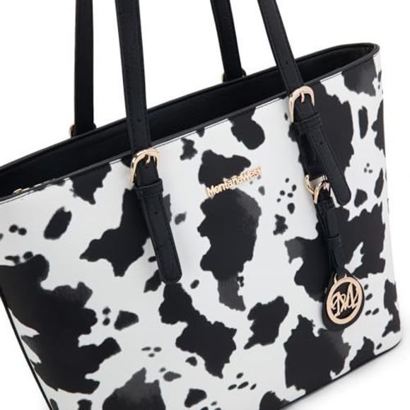 3-Piece Cow Print Bag Collection - Picture 3 of 7